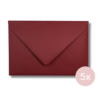 Envelop bordeauxrood