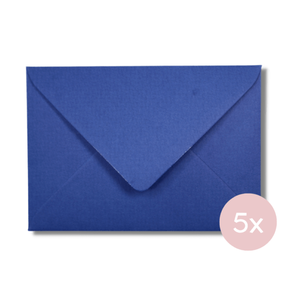 Envelop donkerblauw met structuur