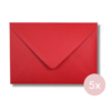 Envelop donkerrood