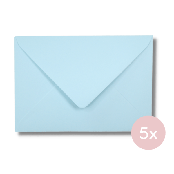 Envelop lichtblauw