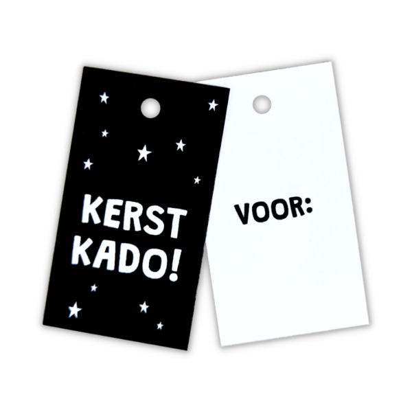 kerstlabel kerstkado