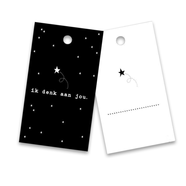 Cadeaulabel ik denk aan jou