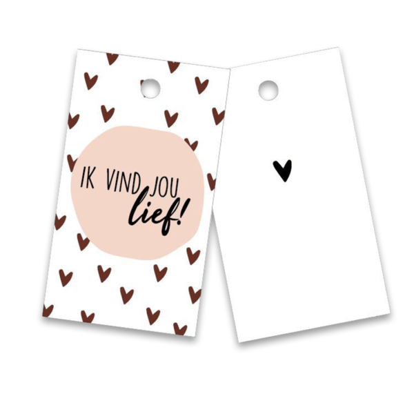 Cadeaulabel ik vind jou lief