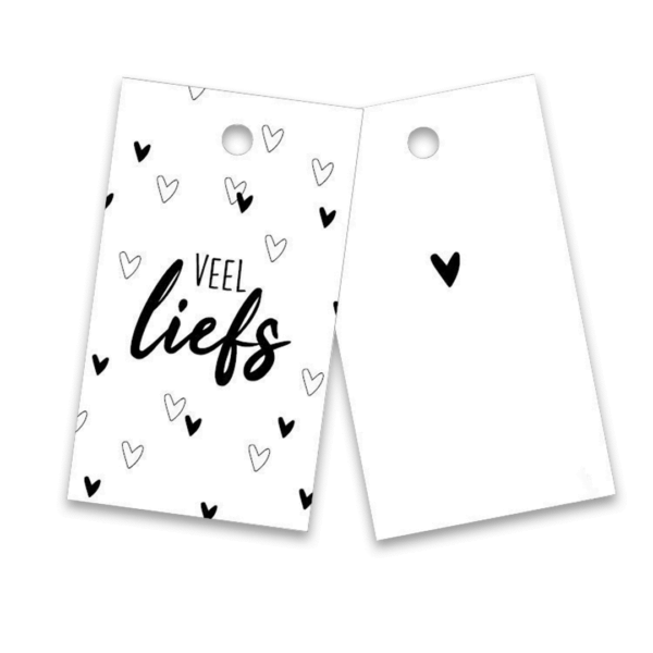 Cadeaulabel veel liefs